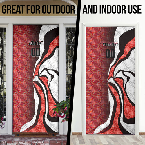 Personalised Sydney Swans Door Cover Trippy Psychedelic Abstract Art Mascot Football Fans