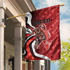 Personalised Sydney Swans Garden Flag Trippy Psychedelic Abstract Art Mascot Football Fans