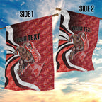 Personalised Sydney Swans Garden Flag Trippy Psychedelic Abstract Art Mascot Football Fans