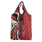 Personalised Sydney Swans Grocery Bag Trippy Psychedelic Abstract Art Mascot Football Fans