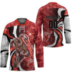 Personalised Sydney Swans Hockey Jersey Trippy Psychedelic Abstract Art Mascot Football Fans