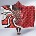 Personalised Sydney Swans Hooded Blanket Trippy Psychedelic Abstract Art Mascot Football Fans
