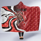 Personalised Sydney Swans Hooded Blanket Trippy Psychedelic Abstract Art Mascot Football Fans
