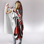 Personalised Sydney Swans Hooded Blanket Trippy Psychedelic Abstract Art Mascot Football Fans