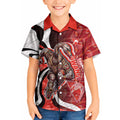 Personalised Sydney Swans Kid Hawaiian Shirt Trippy Psychedelic Abstract Art Mascot Football Fans