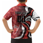 Personalised Sydney Swans Kid Hawaiian Shirt Trippy Psychedelic Abstract Art Mascot Football Fans
