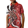 Personalised Sydney Swans Kid Polo Shirt Trippy Psychedelic Abstract Art Mascot Football Fans