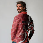 Personalised Sydney Swans Long Sleeve Polo Shirt Trippy Psychedelic Abstract Art Mascot Football Fans