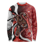 Personalised Sydney Swans Long Sleeve Shirt Trippy Psychedelic Abstract Art Mascot Football Fans