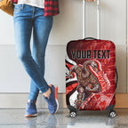 Personalised Sydney Swans Luggage Cover Trippy Psychedelic Abstract Art Mascot Football Fans