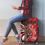 Personalised Sydney Swans Luggage Cover Trippy Psychedelic Abstract Art Mascot Football Fans