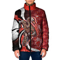 Personalised Sydney Swans Padded Jacket Trippy Psychedelic Abstract Art Mascot Football Fans