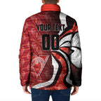 Personalised Sydney Swans Padded Jacket Trippy Psychedelic Abstract Art Mascot Football Fans