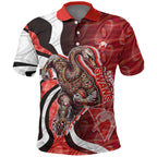 Personalised Sydney Swans Polo Shirt Trippy Psychedelic Abstract Art Mascot Football Fans