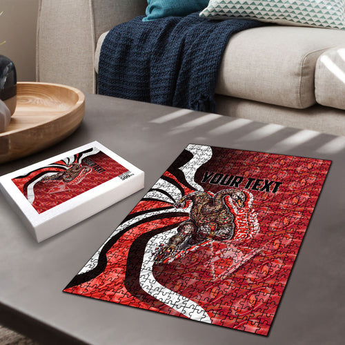 Personalised Sydney Swans Puzzle Trippy Psychedelic Abstract Art Mascot Football Fans