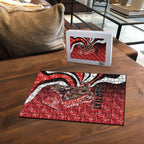 Personalised Sydney Swans Puzzle Trippy Psychedelic Abstract Art Mascot Football Fans
