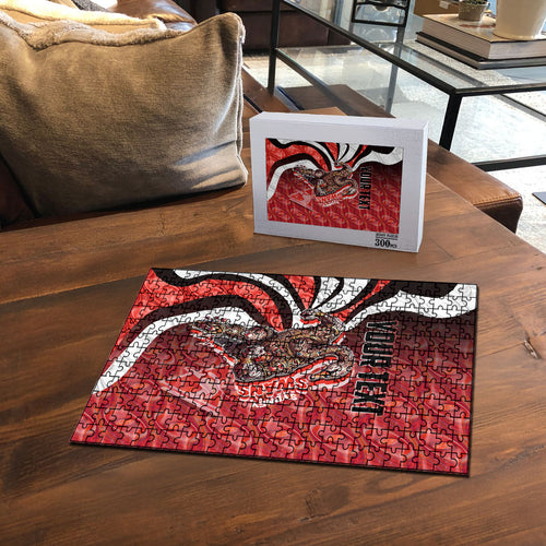 Personalised Sydney Swans Puzzle Trippy Psychedelic Abstract Art Mascot Football Fans