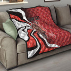 Personalised Sydney Swans Quilt Trippy Psychedelic Abstract Art Mascot Football Fans