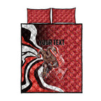 Personalised Sydney Swans Quilt Bed Set Trippy Psychedelic Abstract Art Mascot Football Fans