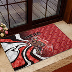 Personalised Sydney Swans Rubber Doormat Trippy Psychedelic Abstract Art Mascot Football Fans