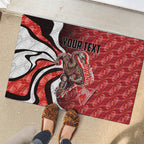 Personalised Sydney Swans Rubber Doormat Trippy Psychedelic Abstract Art Mascot Football Fans