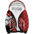 Personalised Sydney Swans Sherpa Hoodie Trippy Psychedelic Abstract Art Mascot Football Fans