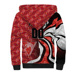 Personalised Sydney Swans Sherpa Hoodie Trippy Psychedelic Abstract Art Mascot Football Fans