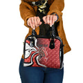 Personalised Sydney Swans Shoulder Handbag Trippy Psychedelic Abstract Art Mascot Football Fans