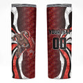Personalised Sydney Swans Skinny Tumbler Trippy Psychedelic Abstract Art Mascot Football Fans