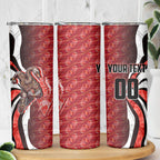 Personalised Sydney Swans Skinny Tumbler Trippy Psychedelic Abstract Art Mascot Football Fans