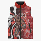 Personalised Sydney Swans Sleeveless Puffer Jacket Trippy Psychedelic Abstract Art Mascot Football Fans