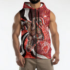 Personalised Sydney Swans Sleeveless Zip Hoodie Trippy Psychedelic Abstract Art Mascot Football Fans