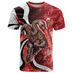 Personalised Sydney Swans T Shirt Trippy Psychedelic Abstract Art Mascot Football Fans