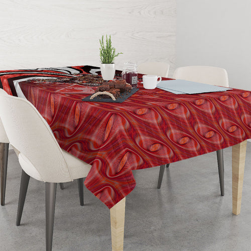 Personalised Sydney Swans Tablecloth Trippy Psychedelic Abstract Art Mascot Football Fans