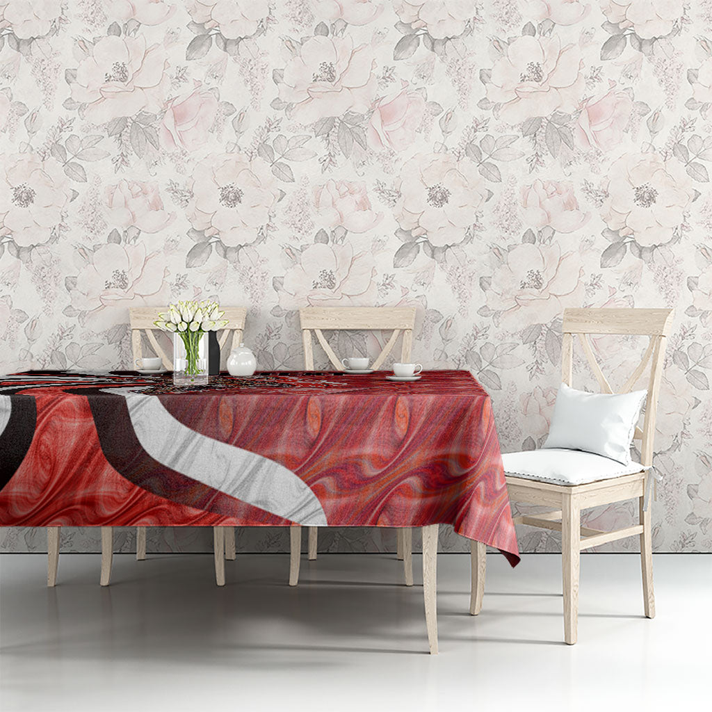 Personalised Sydney Swans Tablecloth Trippy Psychedelic Abstract Art Mascot Football Fans
