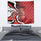 Personalised Sydney Swans Tapestry Trippy Psychedelic Abstract Art Mascot Football Fans