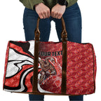 Personalised Sydney Swans Travel Bag Trippy Psychedelic Abstract Art Mascot Football Fans