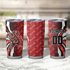 Personalised Sydney Swans Tumbler Cup Trippy Psychedelic Abstract Art Mascot Football Fans