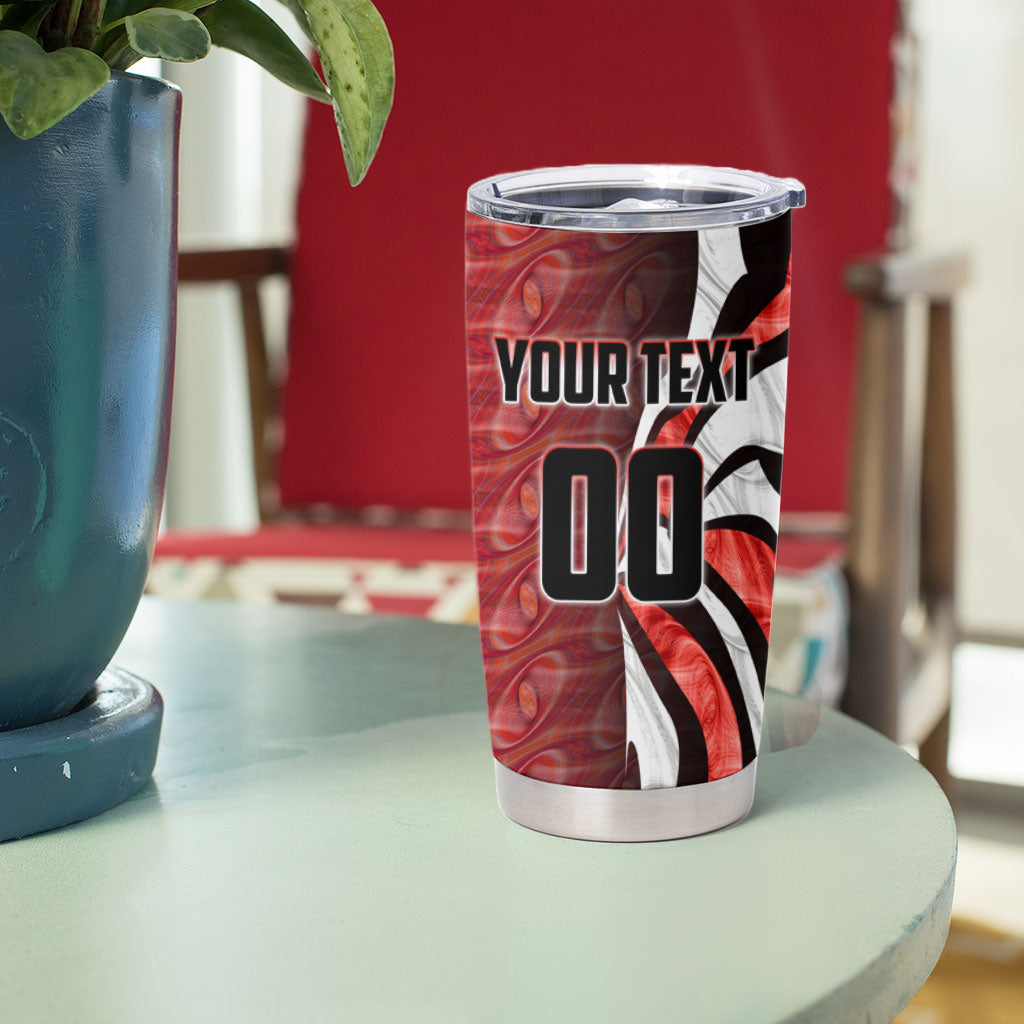 Personalised Sydney Swans Tumbler Cup Trippy Psychedelic Abstract Art Mascot Football Fans