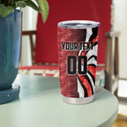 Personalised Sydney Swans Tumbler Cup Trippy Psychedelic Abstract Art Mascot Football Fans