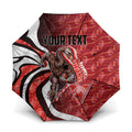 Personalised Sydney Swans Umbrella Trippy Psychedelic Abstract Art Mascot Football Fans
