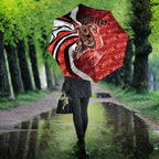 Personalised Sydney Swans Umbrella Trippy Psychedelic Abstract Art Mascot Football Fans