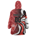 Personalised Sydney Swans Wearable Blanket Hoodie Trippy Psychedelic Abstract Art Mascot Football Fans