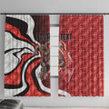 Personalised Sydney Swans Window Curtain Trippy Psychedelic Abstract Art Mascot Football Fans