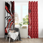 Personalised Sydney Swans Window Curtain Trippy Psychedelic Abstract Art Mascot Football Fans