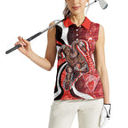 Personalised Sydney Swans Women Sleeveless Polo Shirt Trippy Psychedelic Abstract Art Mascot Football Fans