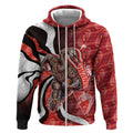 Personalised Sydney Swans Zip Hoodie Trippy Psychedelic Abstract Art Mascot Football Fans