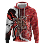 Personalised Sydney Swans Zip Hoodie Trippy Psychedelic Abstract Art Mascot Football Fans