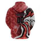 Personalised Sydney Swans Zip Hoodie Trippy Psychedelic Abstract Art Mascot Football Fans