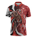Personalised Sydney Swans Zipper Polo Shirt Trippy Psychedelic Abstract Art Mascot Football Fans